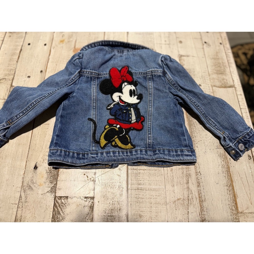 Minnie mouse embroidered baby gap, jean jacket